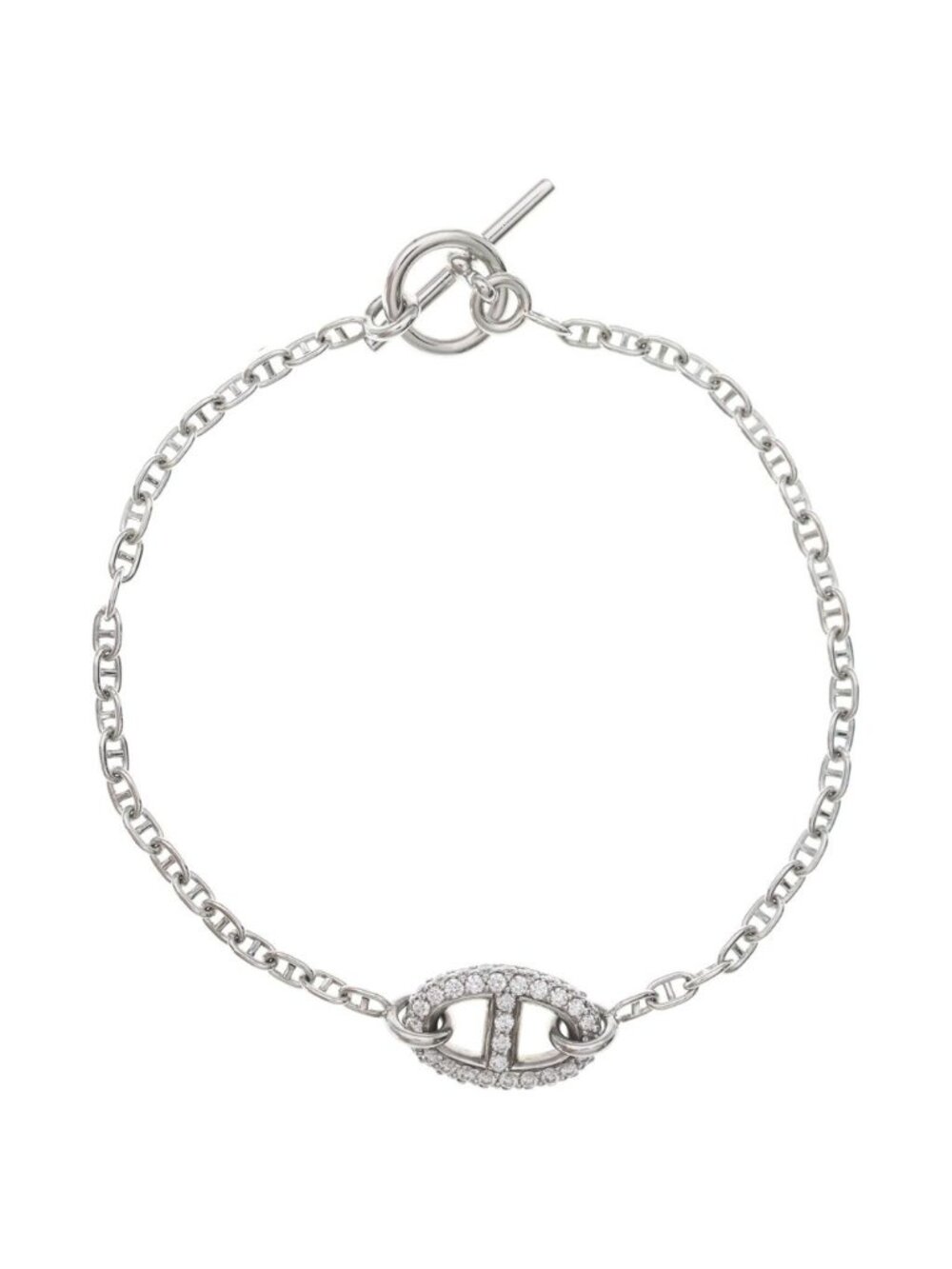 Hermes Chaine D'Ancre New Farandole Diamond Boule Bracelet
